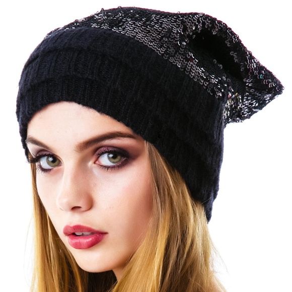 Wildfox Accessories - Wildfox Ballroom Sequin Beanie Hat